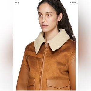 Stella McCartney Brown Skin Free Skin Jacket